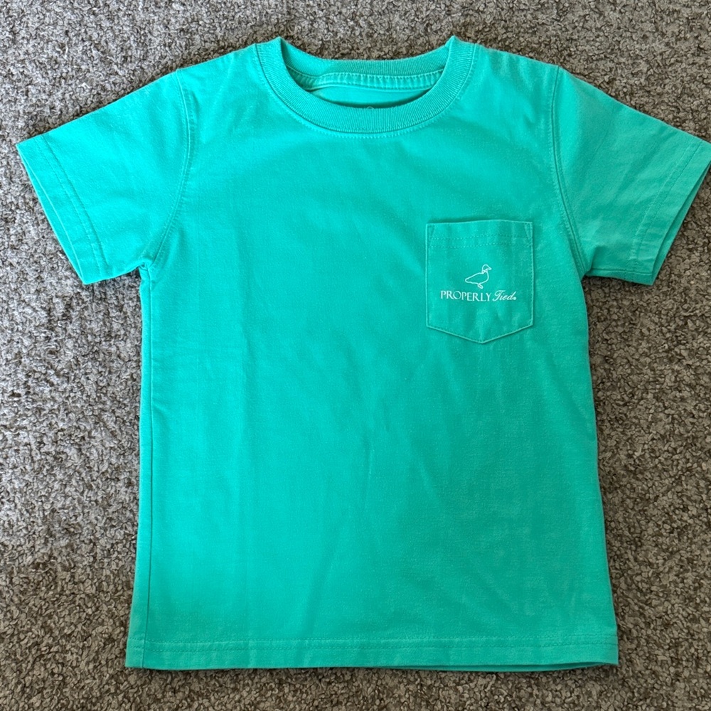 Properly Tied Little Boy Duck Tee-EUC